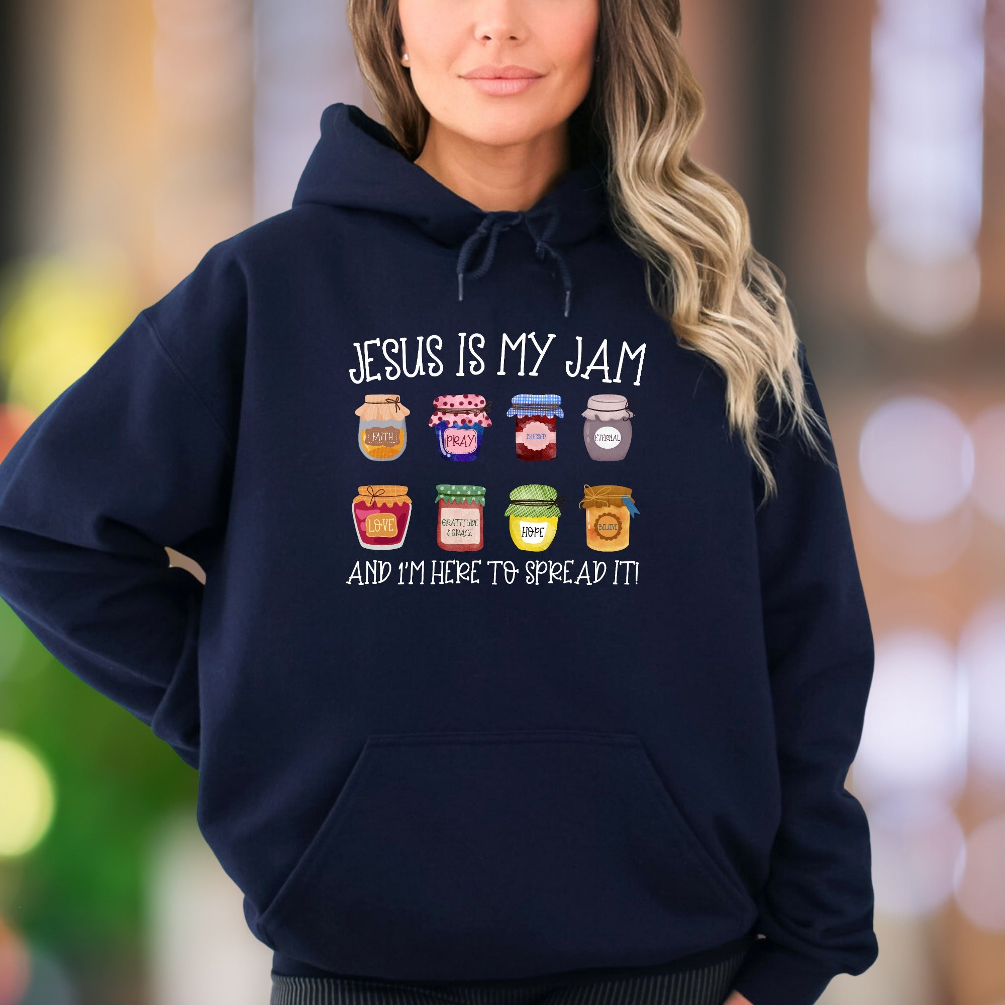 "Jesus Is My Jam" | Faith-Inspired Graphic Unisex Adult Hoodie | Motivational Lifestyle