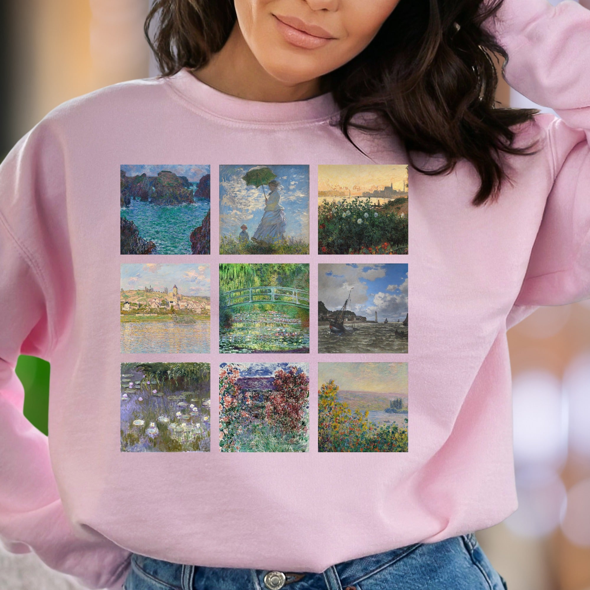 Impressionist Gallery" | Vintage Art Unisex Adult Sweatshirt | Creative Lifestyle