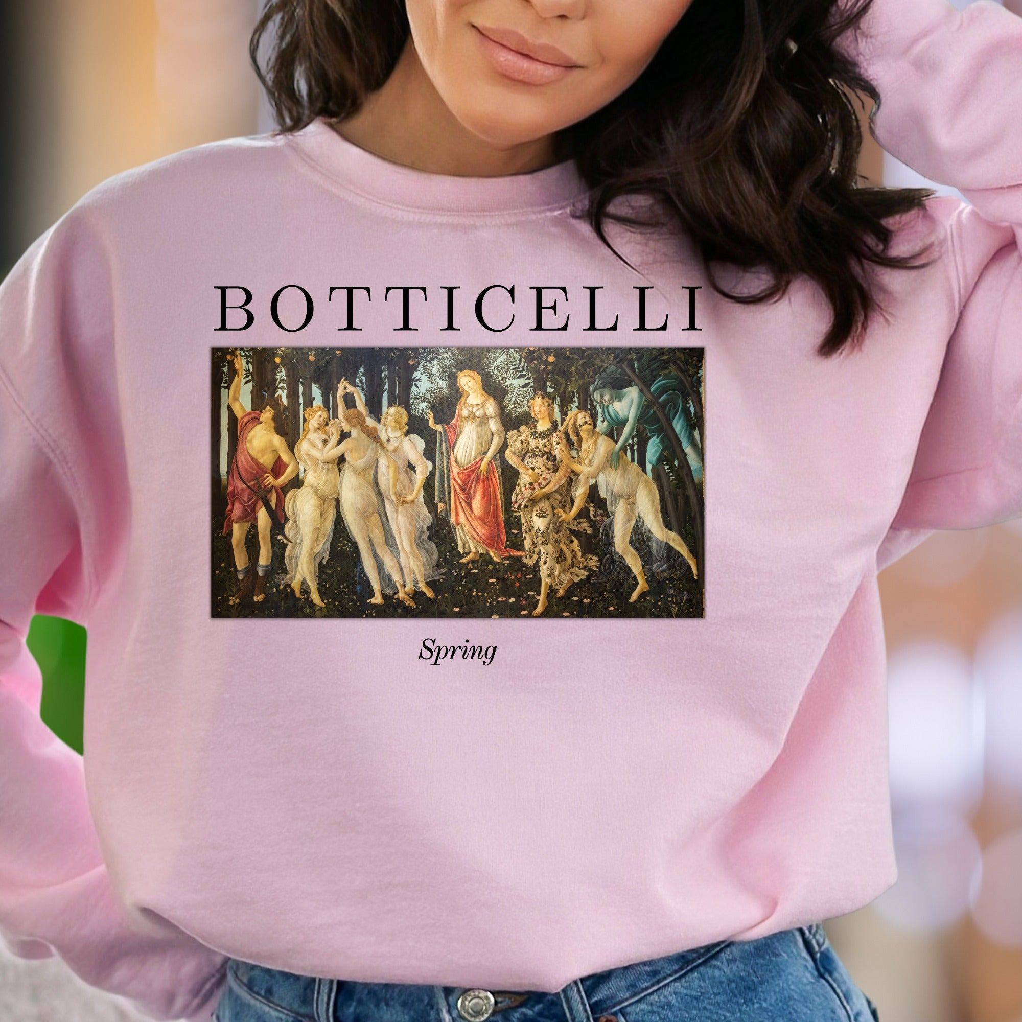 "BOTTICELLI Spring" | Renaissance Art Unisex Adult Sweatshirt | Artistic Lifestyle
