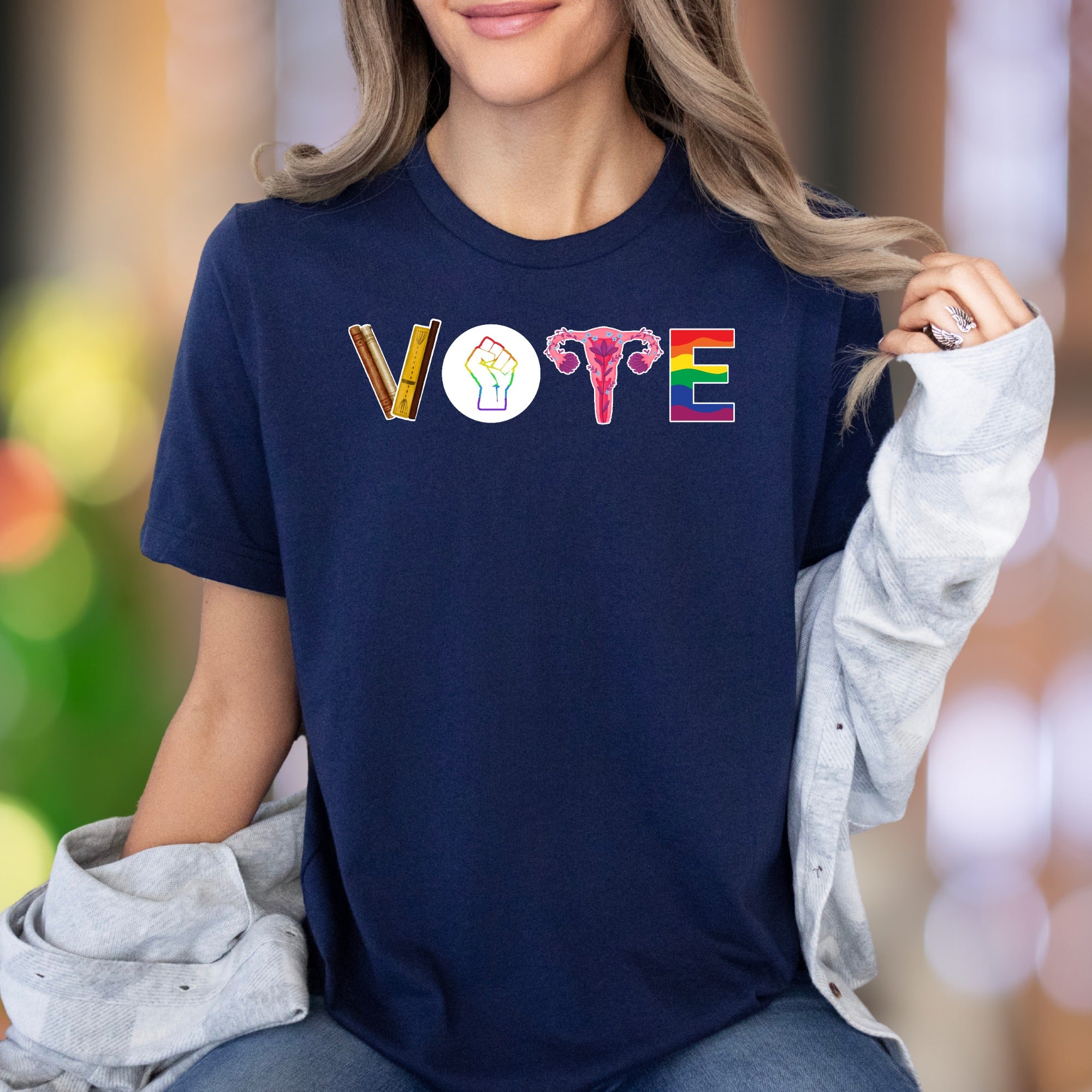 "VOTE" | Bold Typography Graphic Unisex Adult T-Shirt | Empowering Lifestyle