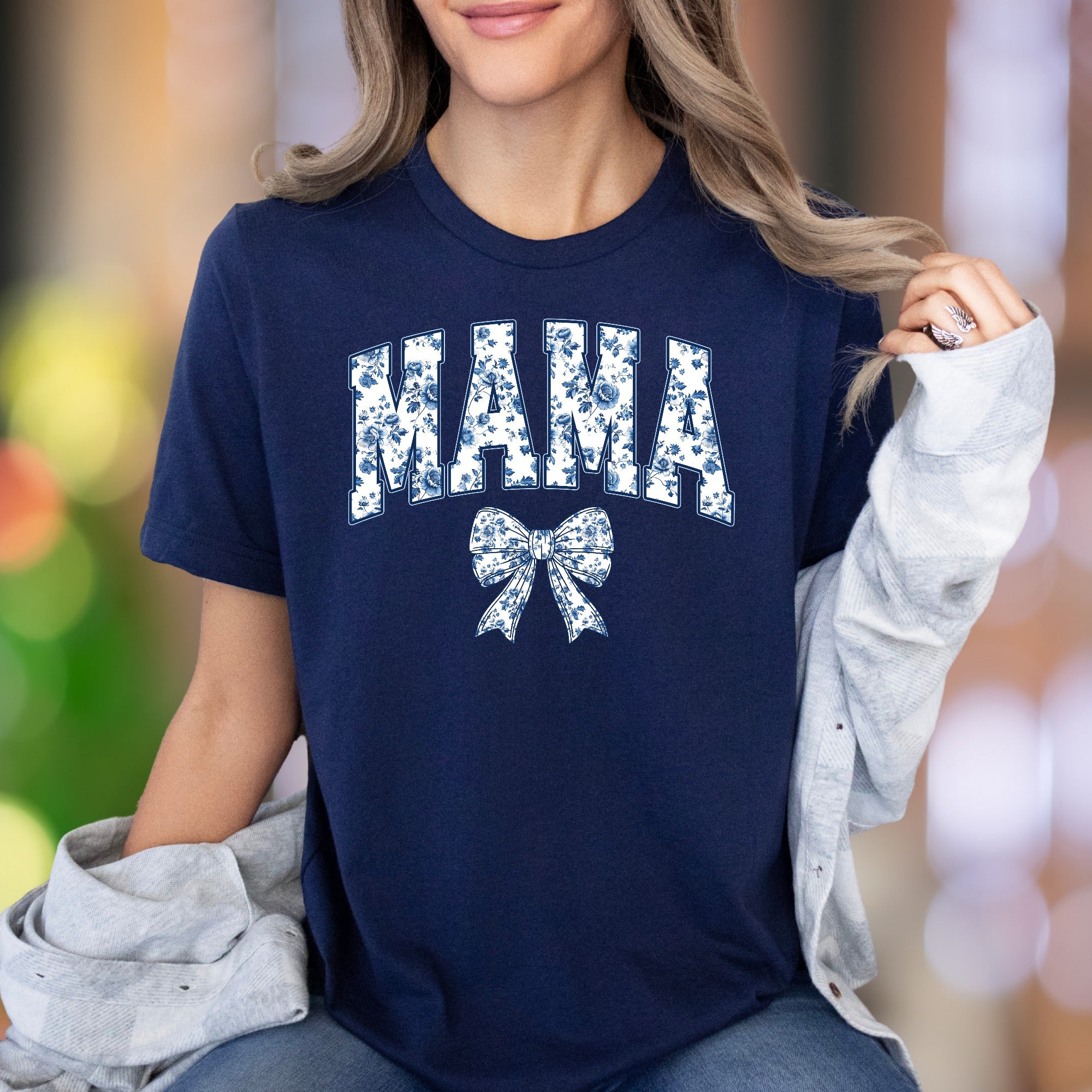 "MAMA" Floral Arch Unisex Adult T-Shirt | Chintz Pattern Lifestyle