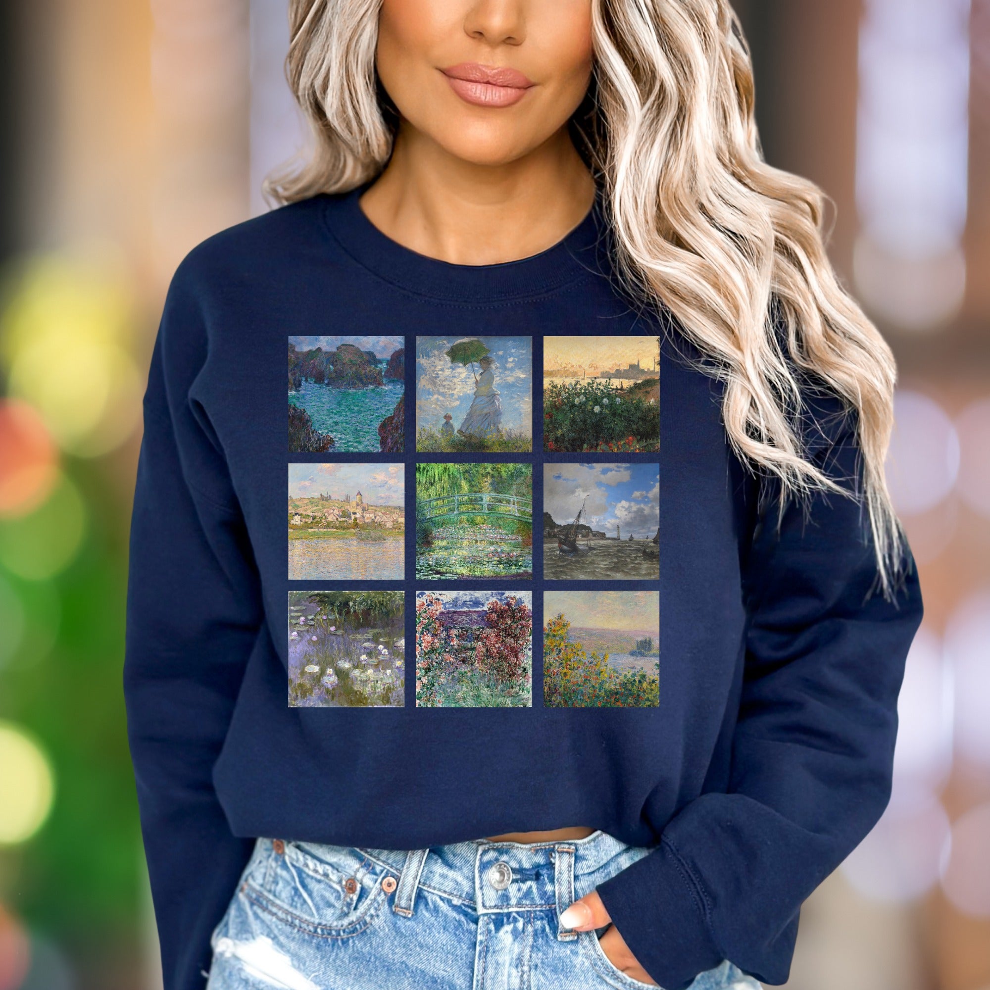 Impressionist Gallery" | Vintage Art Unisex Adult Sweatshirt | Creative Lifestyle