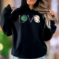 "LOVE" Artist Tools Unisex Adult Hoodie | Creative Expression Lifestyle