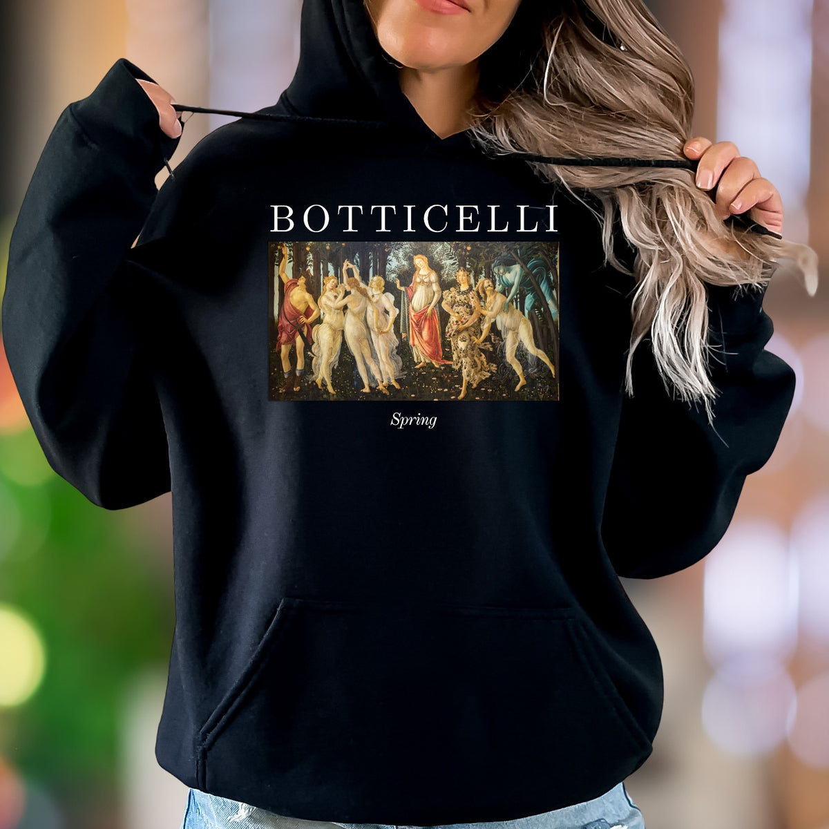 "BOTTICELLI Spring" | Renaissance Art Unisex Adult Hoodie | Artistic Heritage