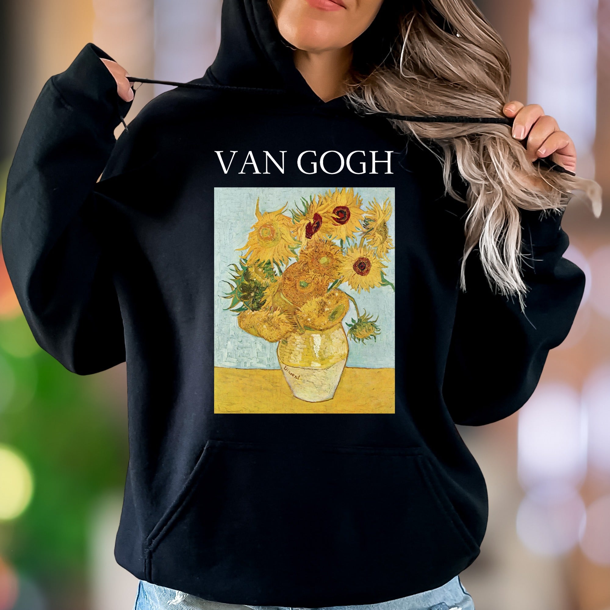 "VAN GOGH" | Vintage Art Graphic Unisex Adult Hoodie | Creative Lifestyle