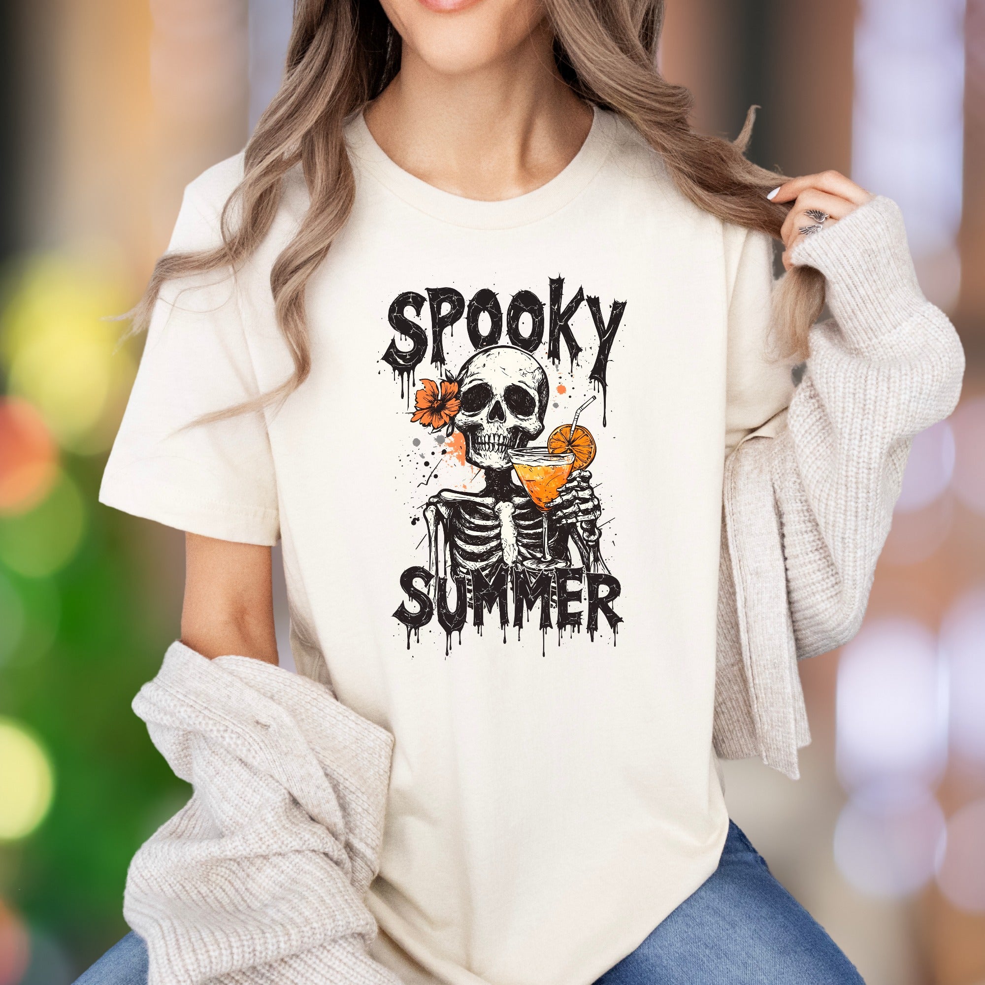 "Spooky Summer" | Graphic Humor Unisex Adult T-Shirt | Unique Lifestyle Apparel