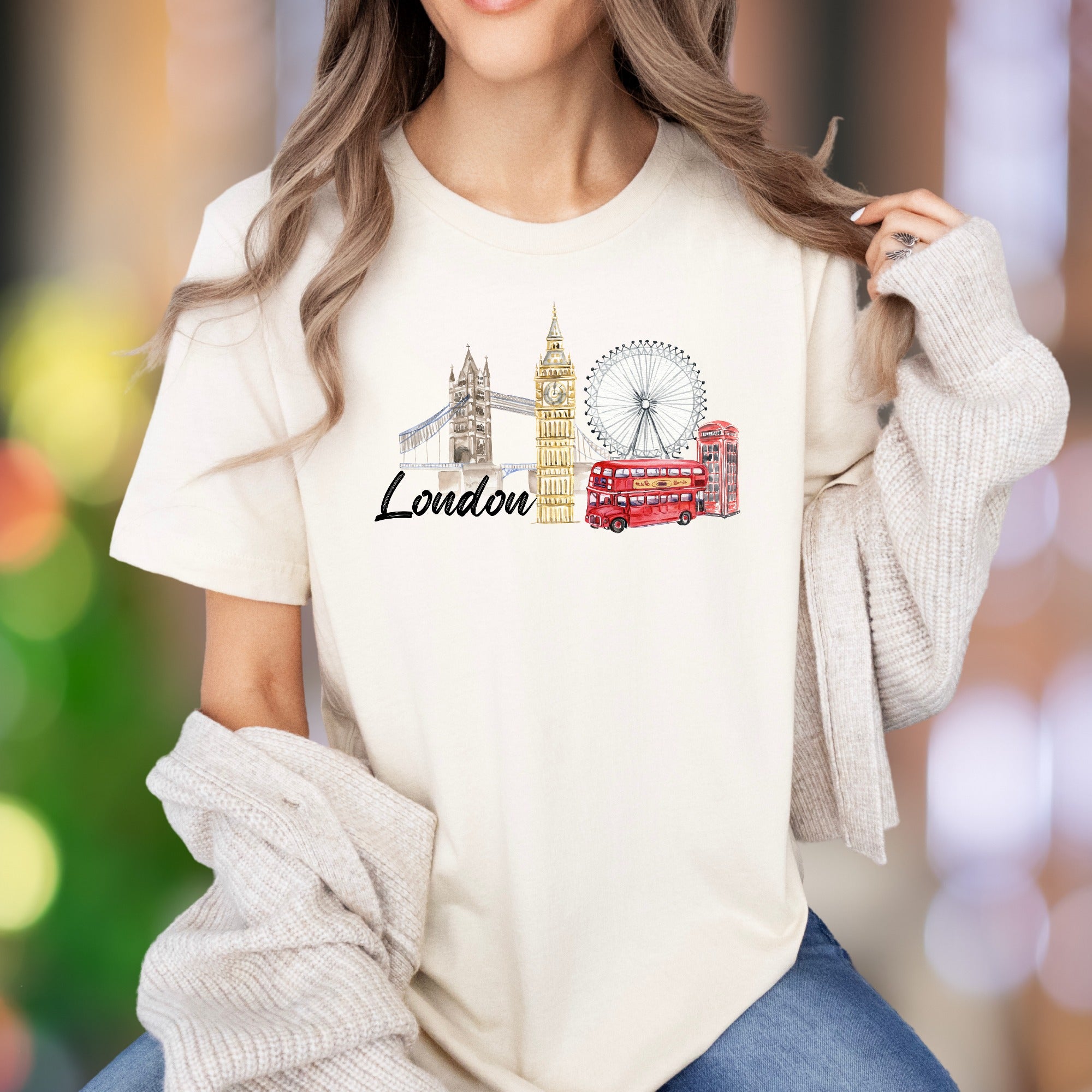 "London" | Iconic Cityscape Unisex Adult T-Shirt | Travel Lifestyle