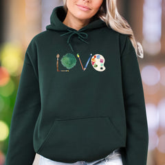 "LOVE" Artist Tools Unisex Adult Hoodie | Creative Expression Lifestyle