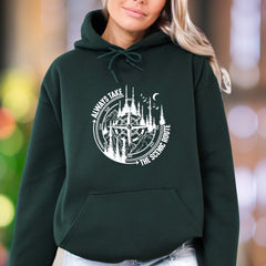 "Always Take The Scenic Route" | Nature Compass Unisex Adult Hoodie | Adventurous Lifestyle