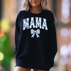 "MAMA" | Chinoiserie Floral Unisex Adult Sweatshirt | Motherhood Lifestyle