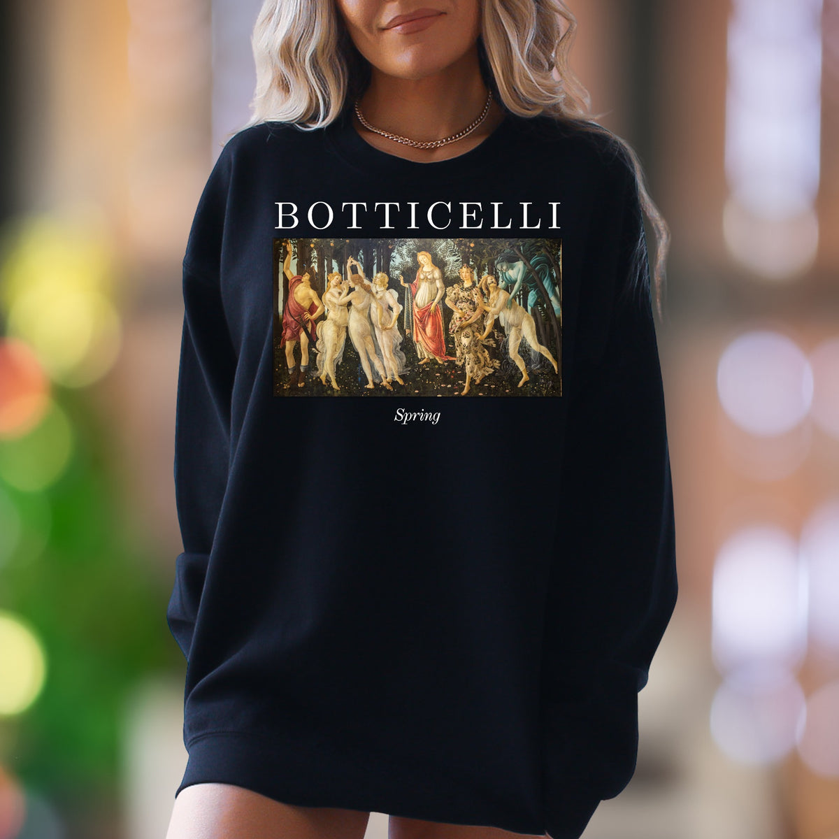 "BOTTICELLI Spring" | Renaissance Art Unisex Adult Sweatshirt | Artistic Lifestyle