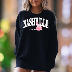 "Nashville Tennessee" | Music City Graphic Unisex Adult Sweatshirt | Lifestyle Travel