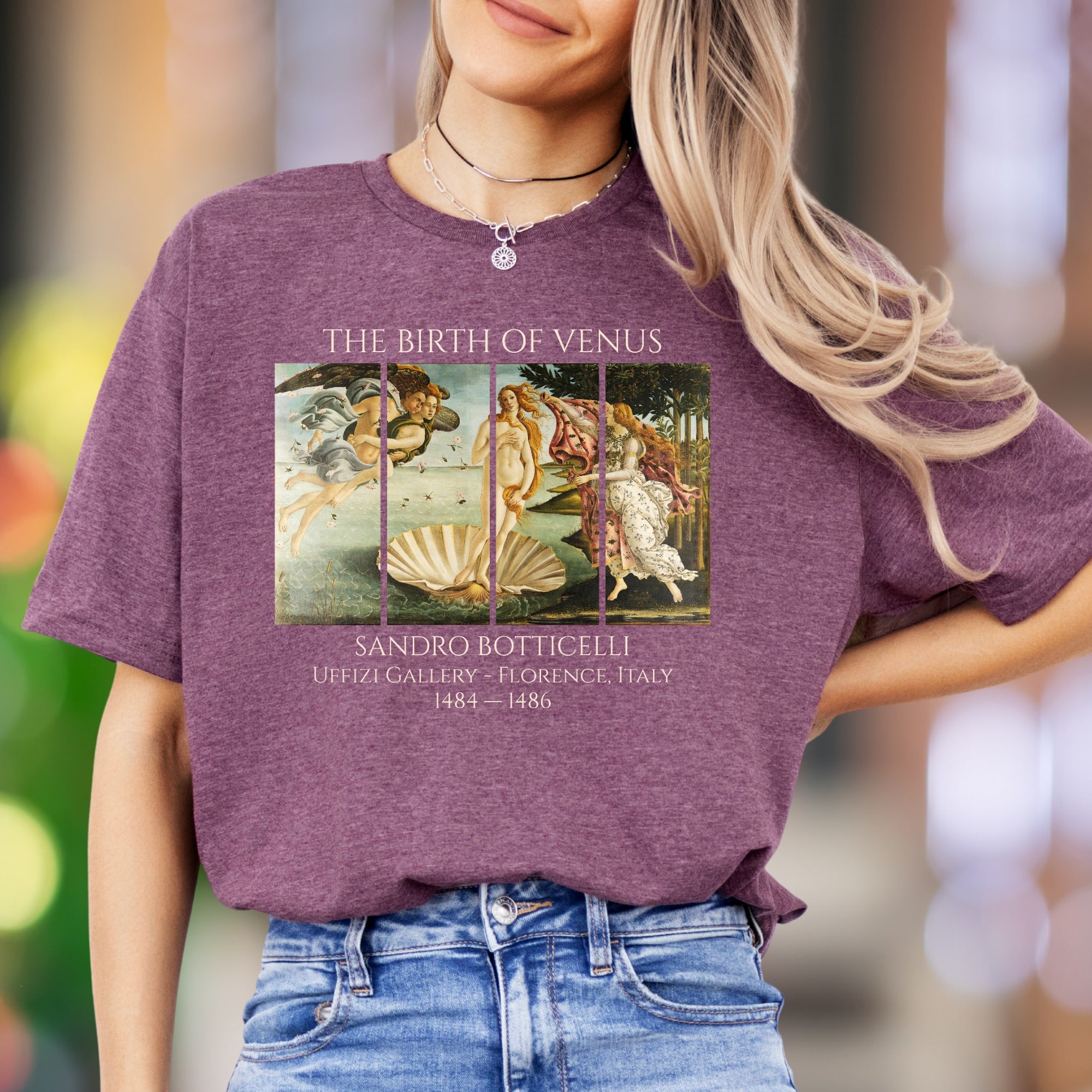 "THE BIRTH OF VENUS" | Art History Graphic Unisex Adult T-Shirt | Renaissance Masterpiece