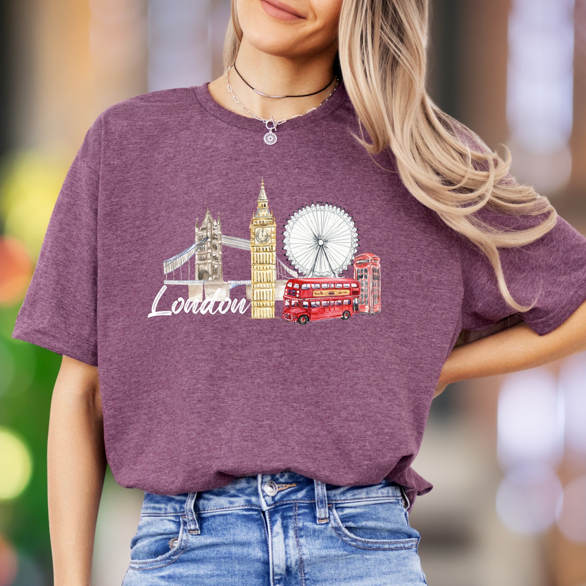 "London" | Iconic Cityscape Unisex Adult T-Shirt | Travel Lifestyle