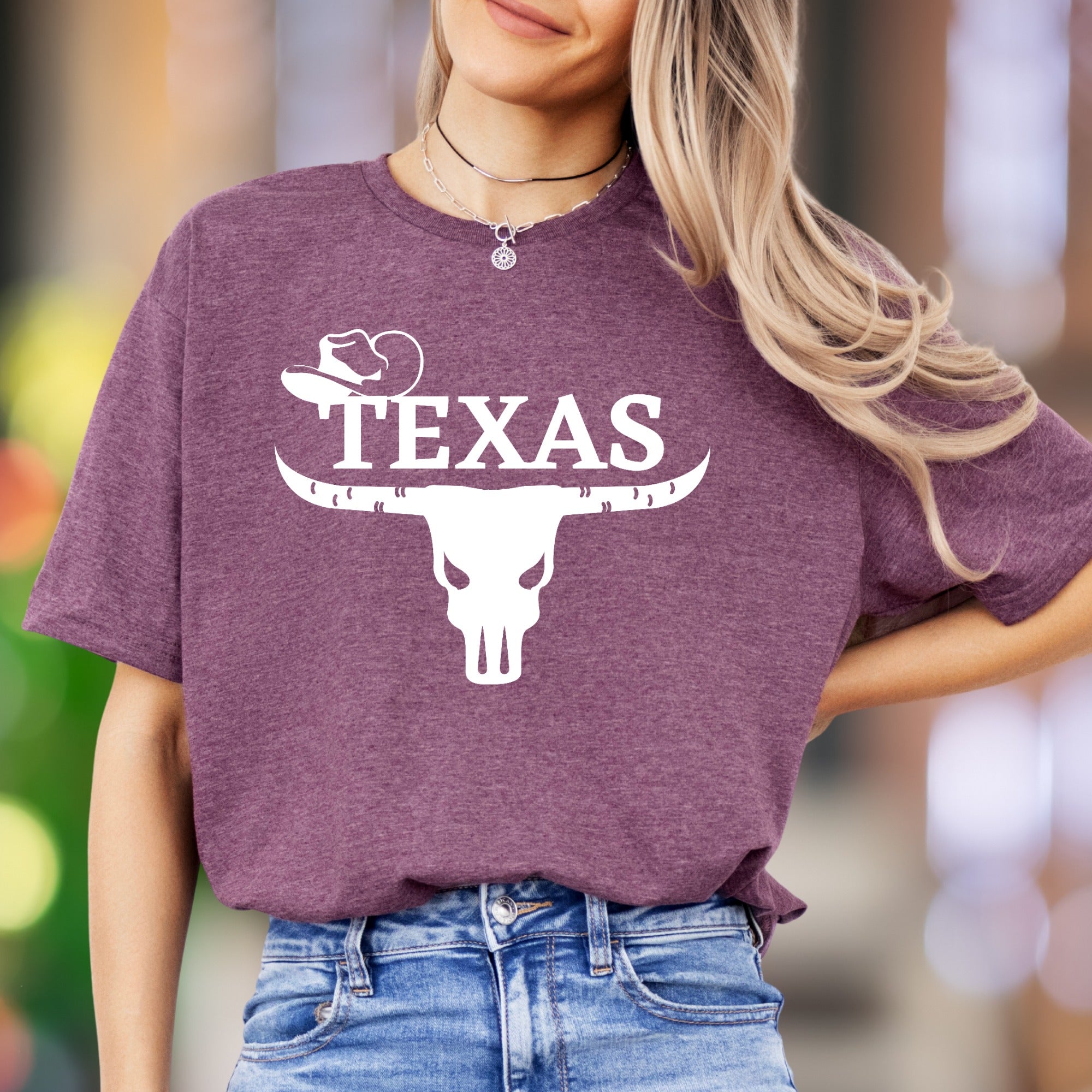 "TEXAS" | Cowboy Skull Graphic Unisex Adult T-Shirt | Western Lifestyle Apparel