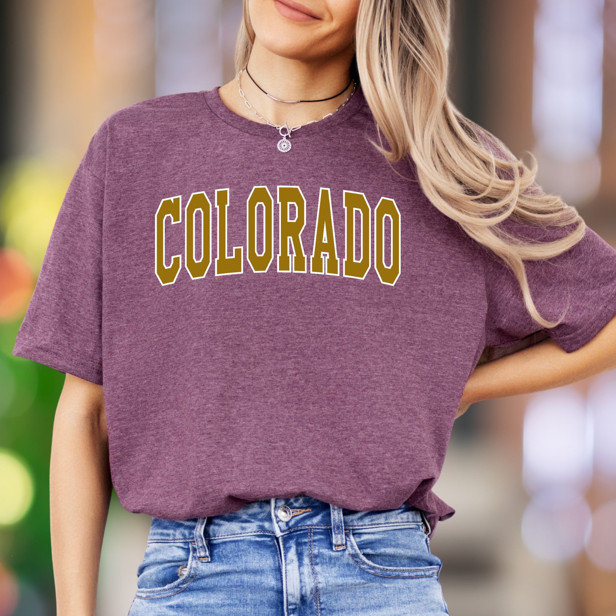 "Colorado" | Bold Typography Unisex Adult T-Shirt | State Pride & Casual Style