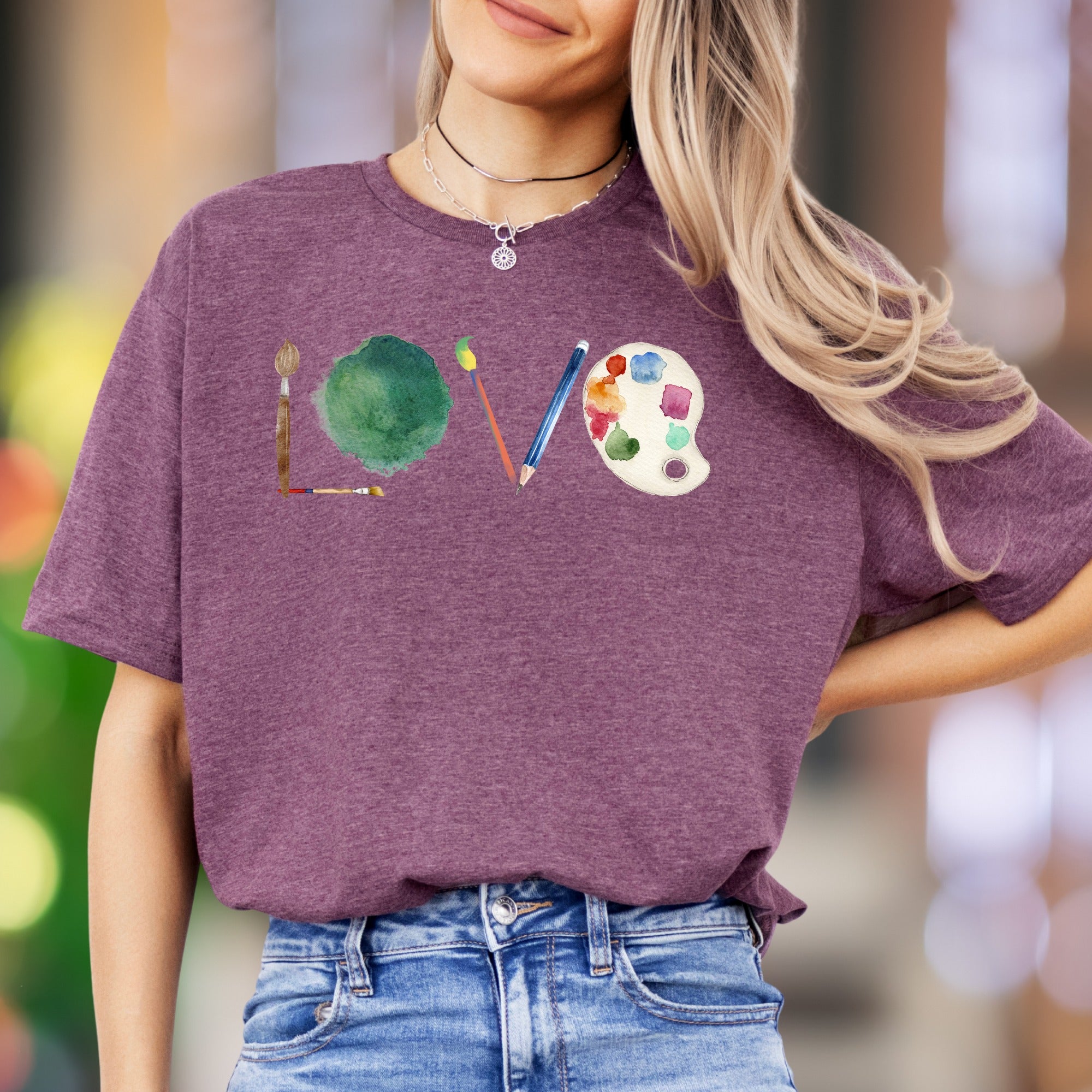 "LOVE" Artist Tools Unisex Adult T-Shirt | Creative Expression Lifestyle