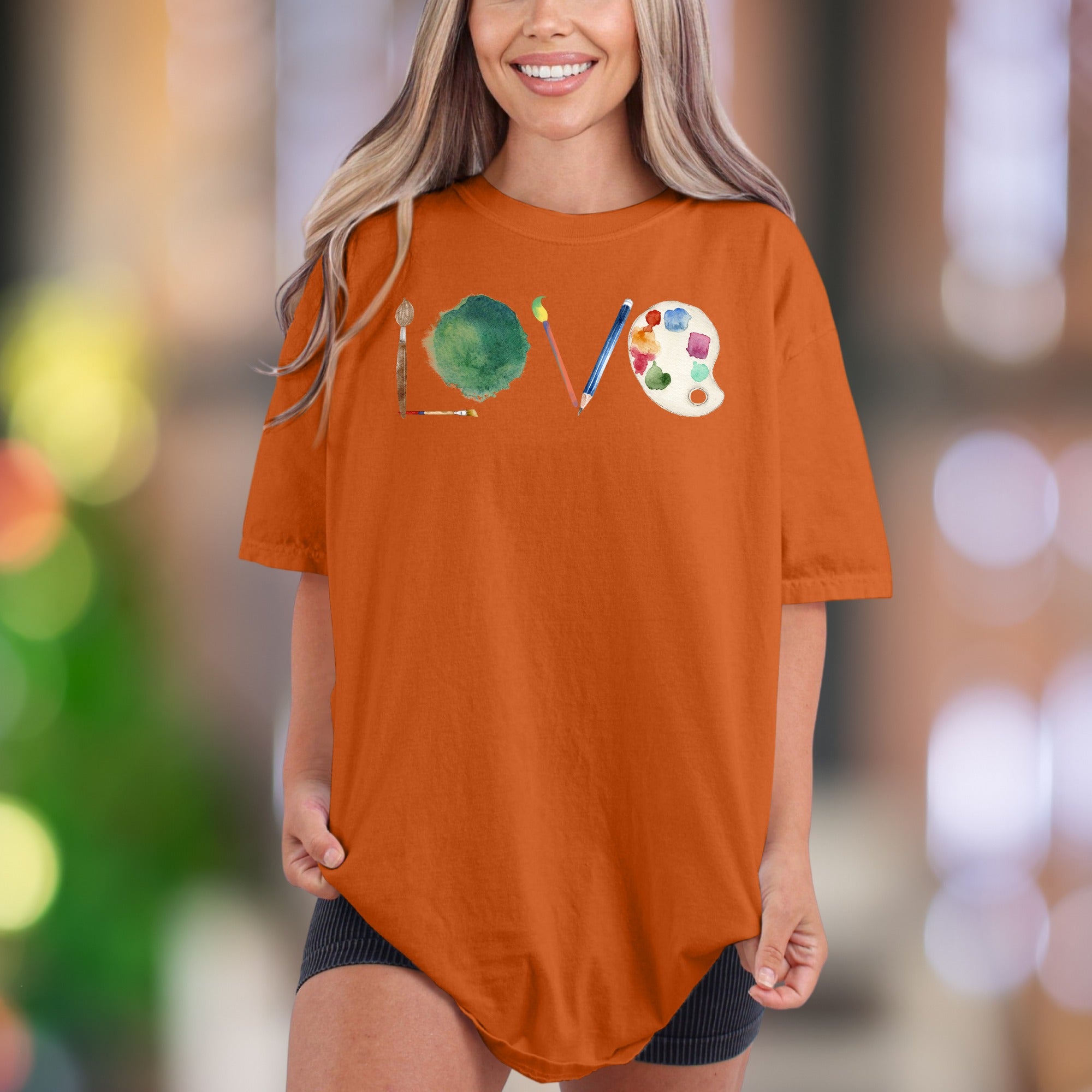 "LOVE" Artist Design | Comfort Colors Unisex Adult T-Shirt | Creative Expression Lifestyle