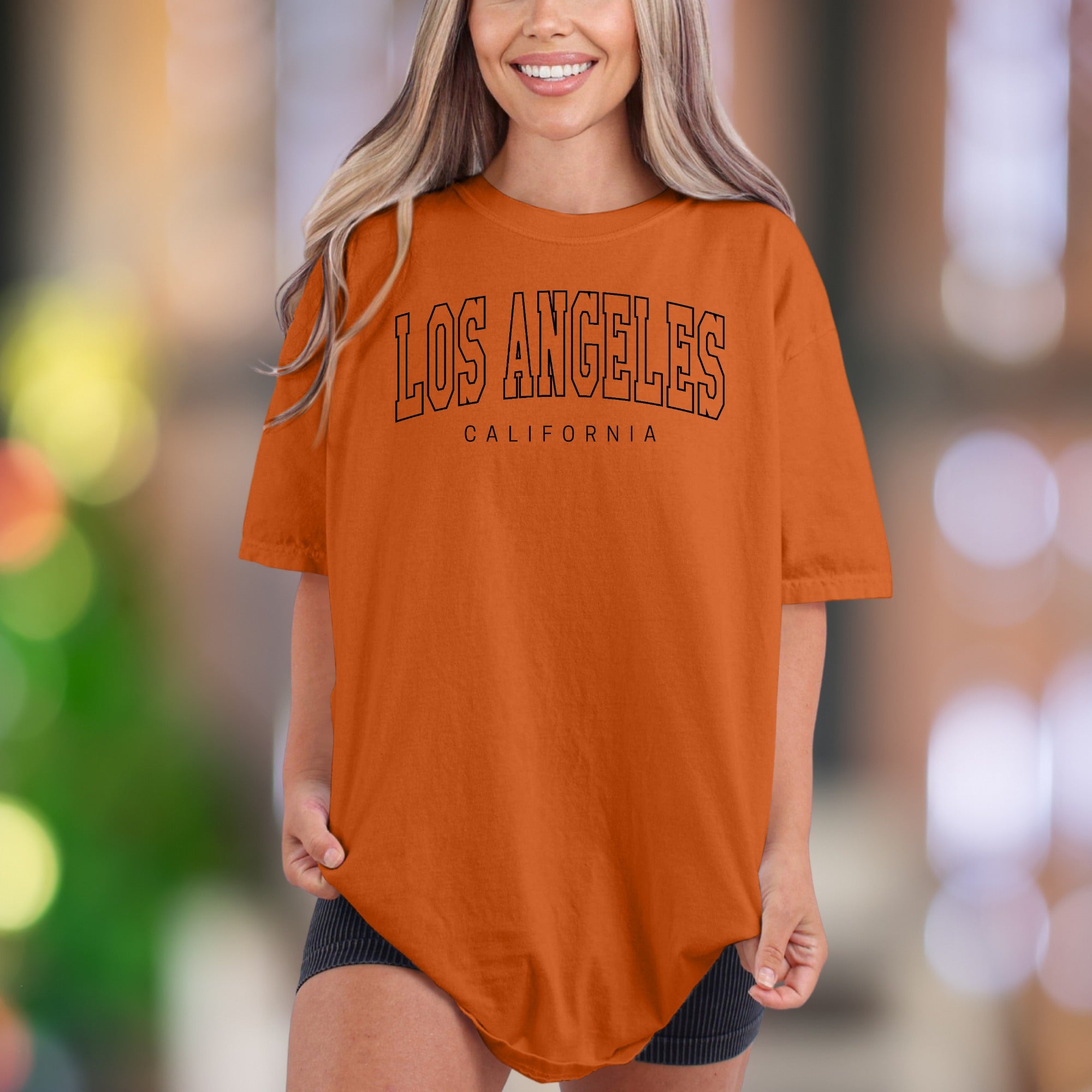 "LOS ANGELES CALIFORNIA" | Comfort Colors Unisex Adult T-Shirt | Retro City Vibe