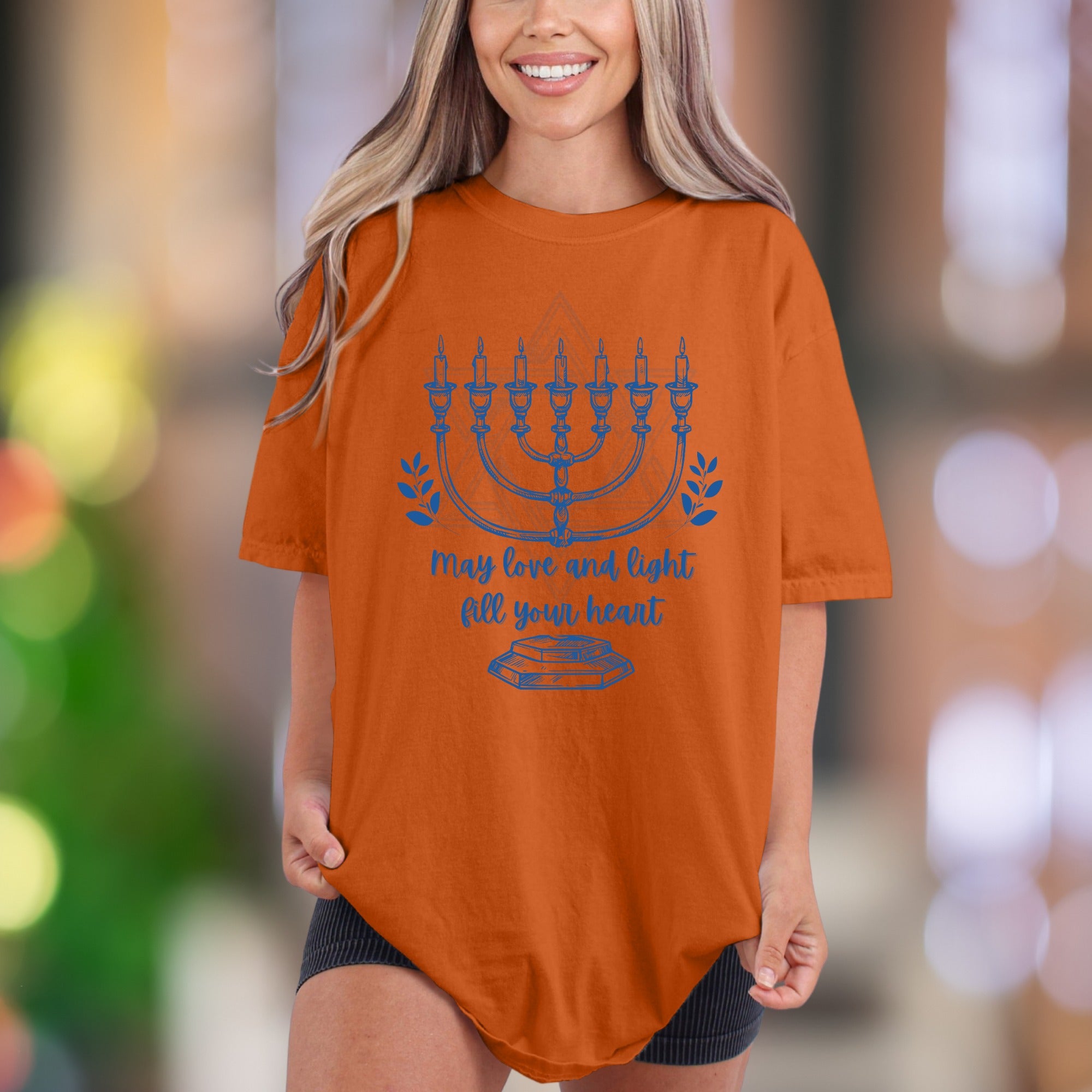 "May Love and Light Fill Your Heart" | Comfort Colors Unisex Adult T-Shirt | Heartfelt Message Tee