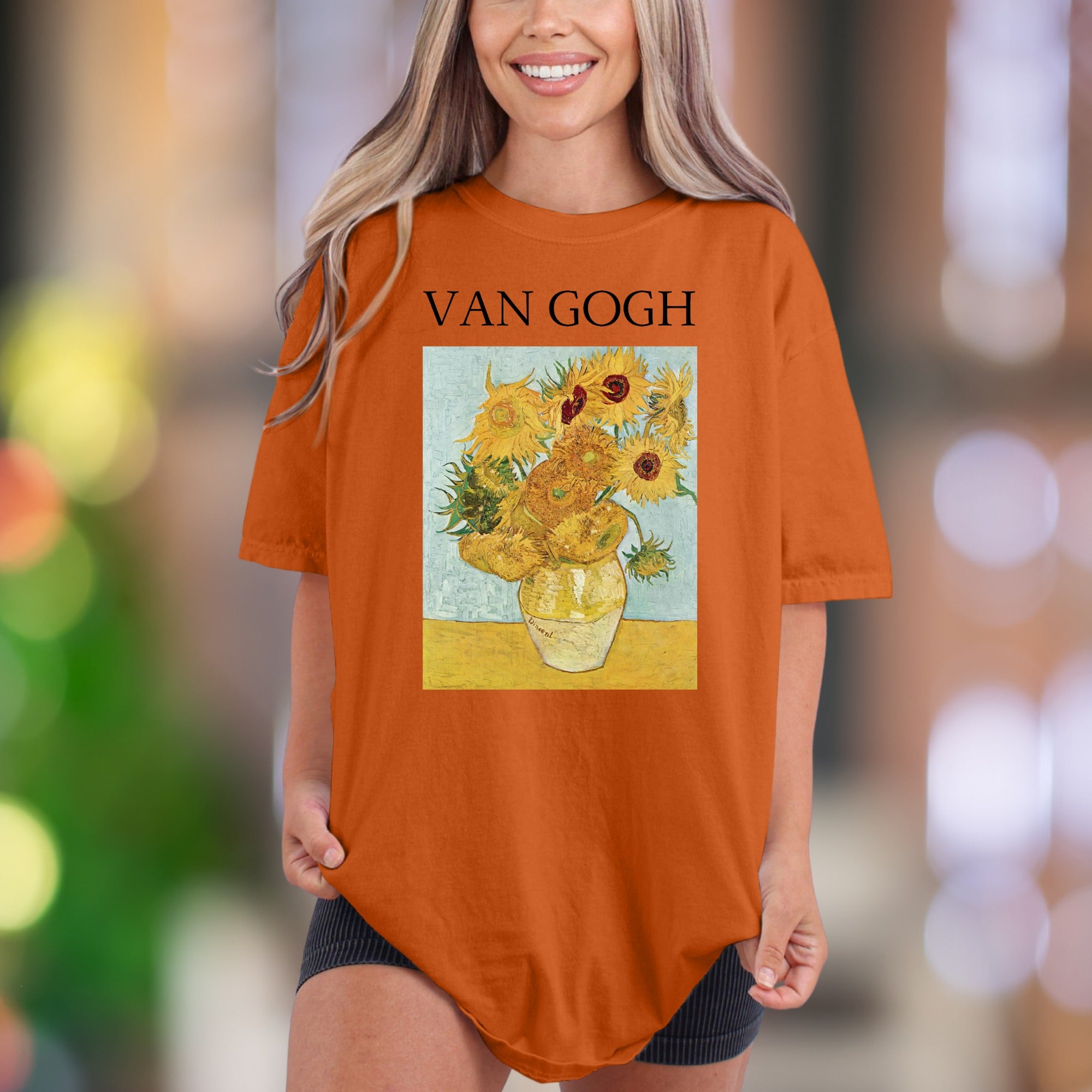 VAN GOGH Sunflowers | Comfort Colors Unisex Adult T-Shirt | Vintage Art Lover Aesthetic