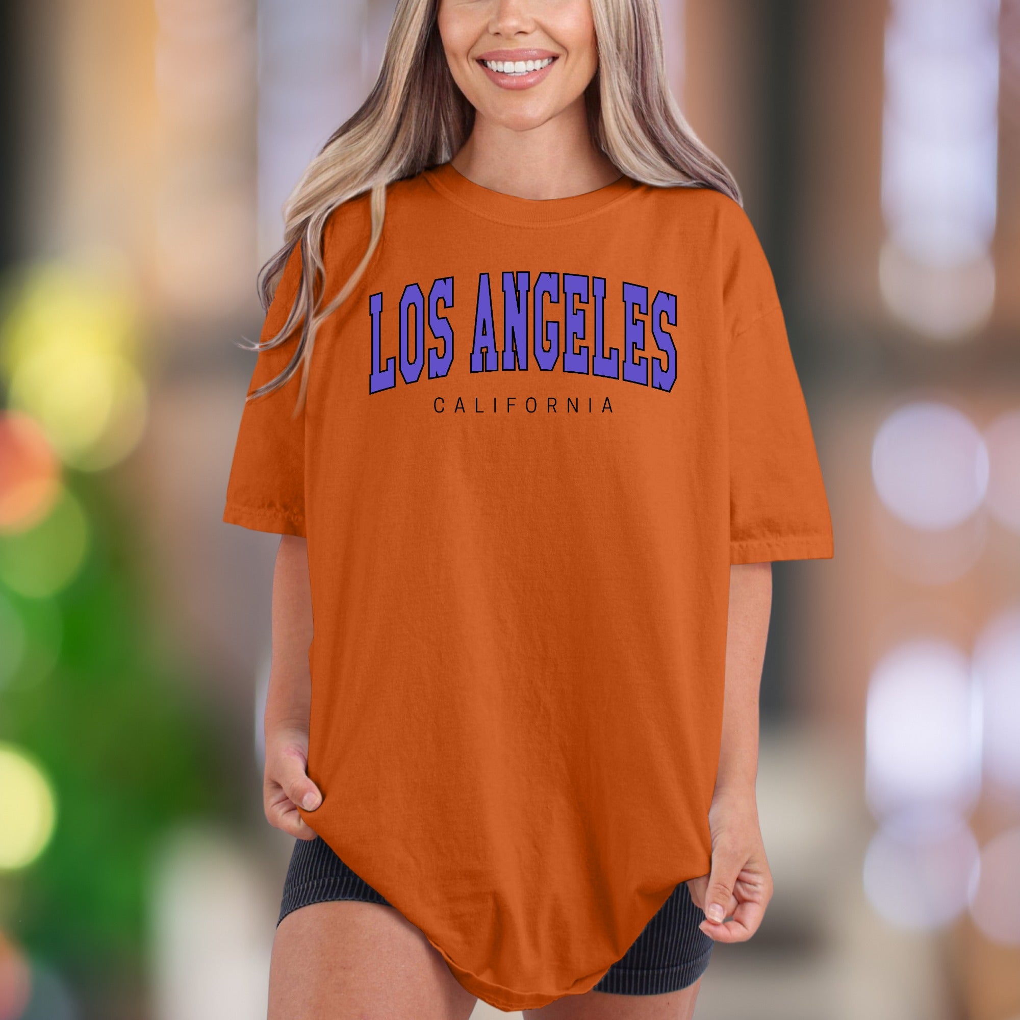 "Los Angeles California" | Comfort Colors Unisex Adult T-Shirt | Retro City Style
