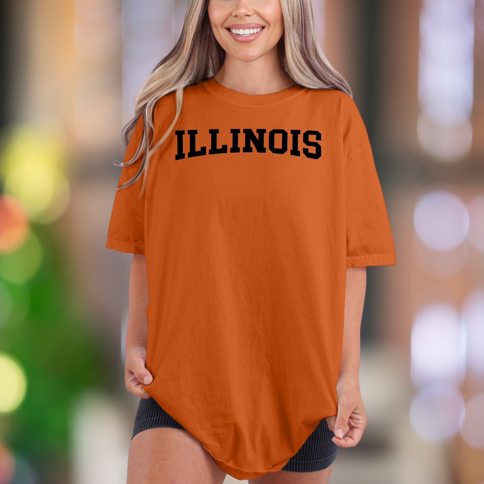 "ILLINOIS" | Comfort Colors Unisex Adult T-Shirt | Classic State Pride Tee