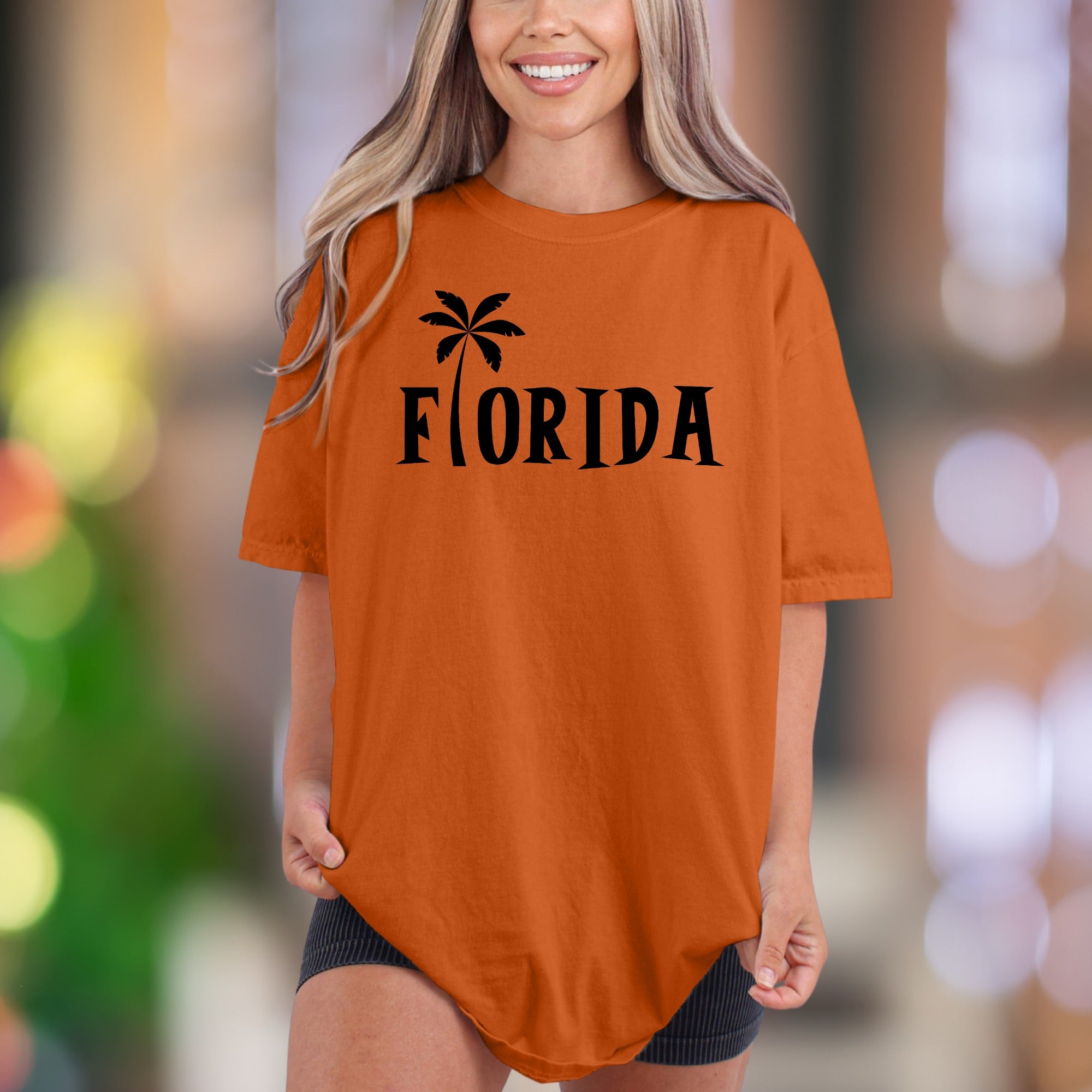 "Florida" | Comfort Colors Unisex Adult T-Shirt | Tropical Lifestyle Tee