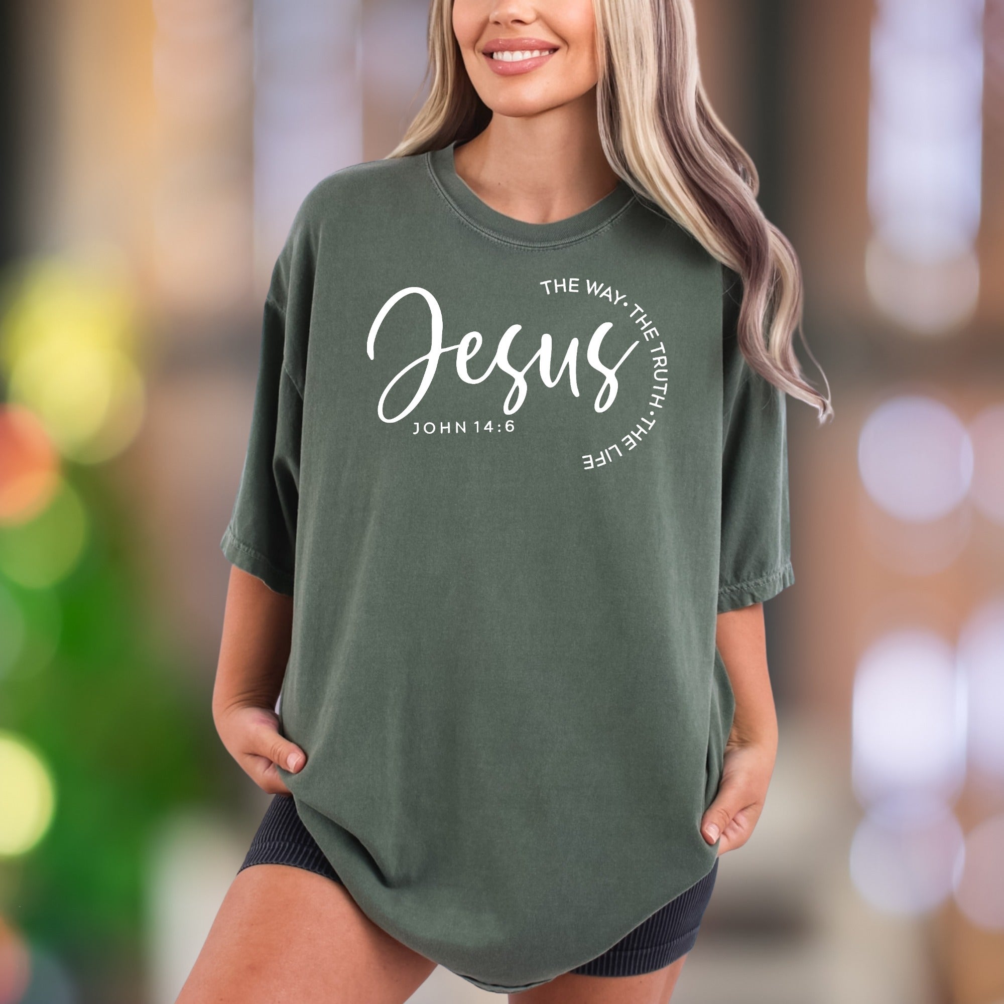 "Jesus: The Way, The Truth, The Life" | Comfort Colors Unisex Adult T-Shirt | Faith-Inspired Lifestyle