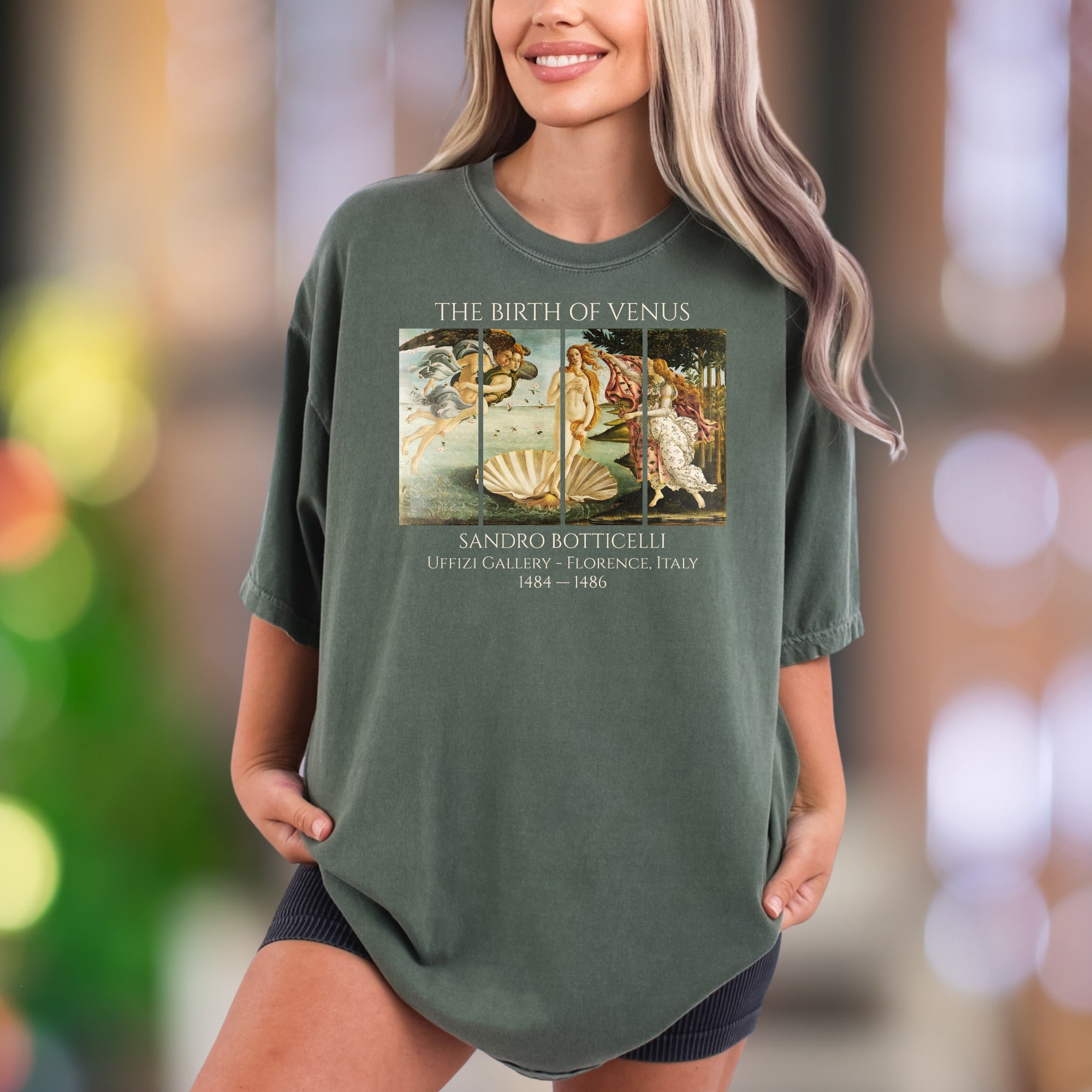 "THE BIRTH OF VENUS" | Comfort Colors Unisex Adult T-Shirt | Classic Art Vintage Style
