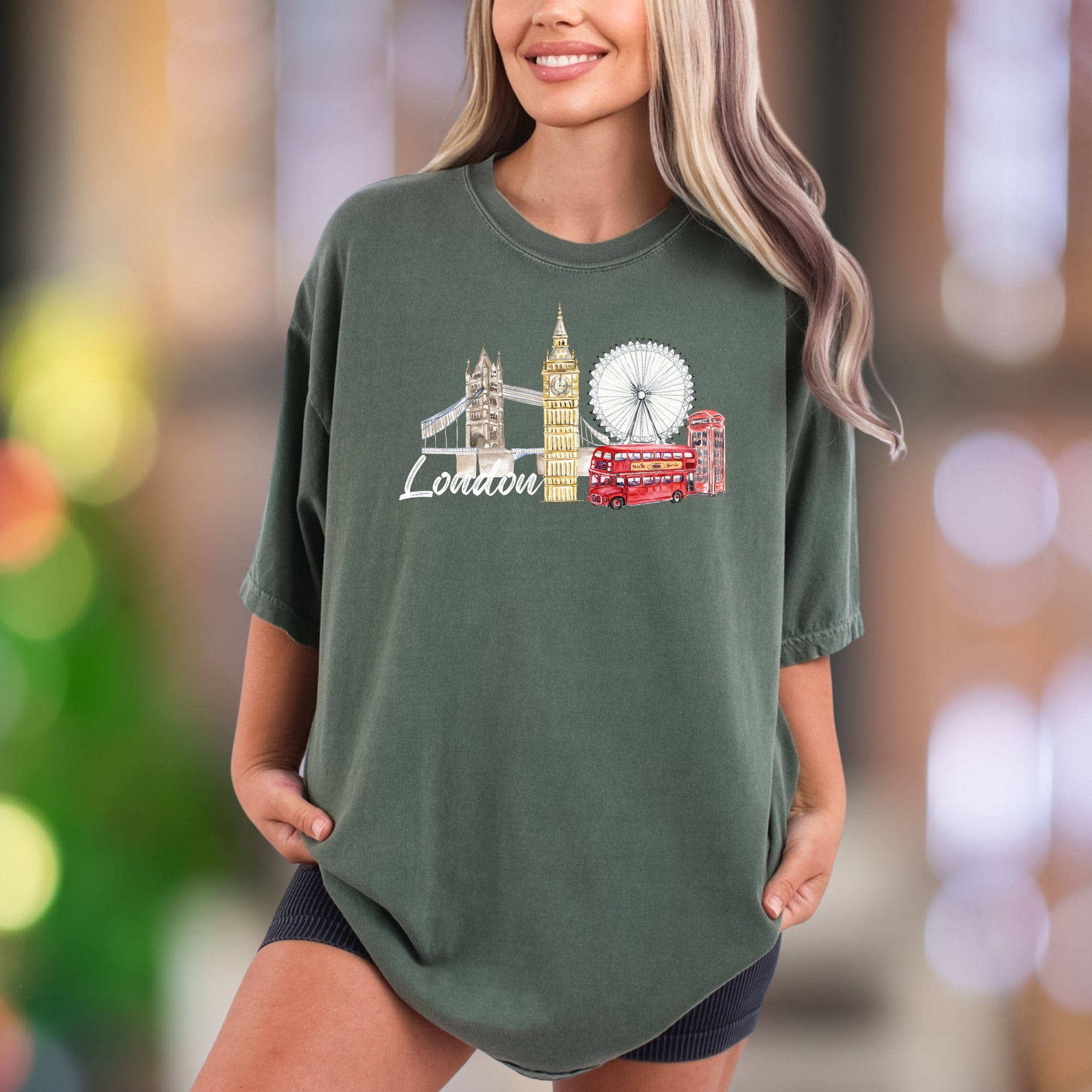 "London" | Comfort Colors Unisex Adult T-Shirt | Iconic Travel Lifestyle Tee