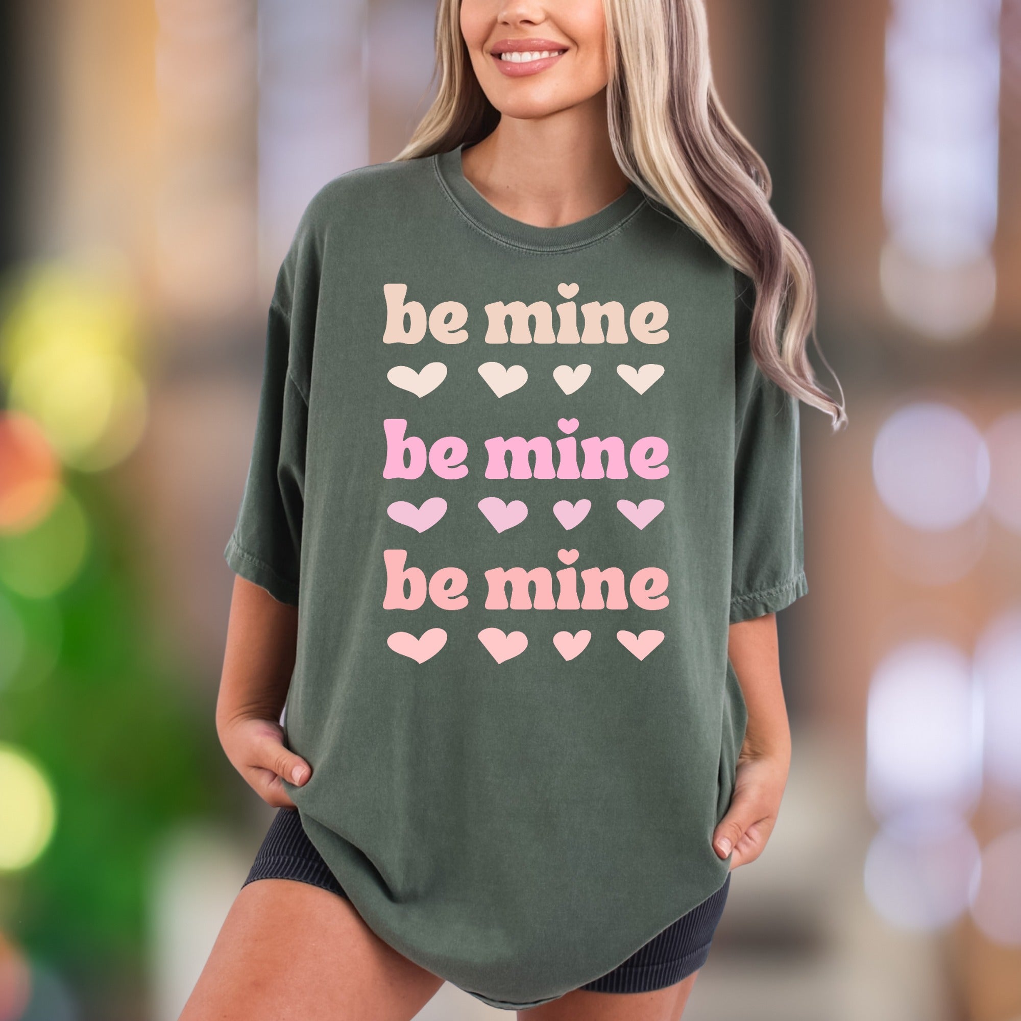 "Be Mine" | Comfort Colors Unisex Adult T-Shirt | Retro Love Message Tee