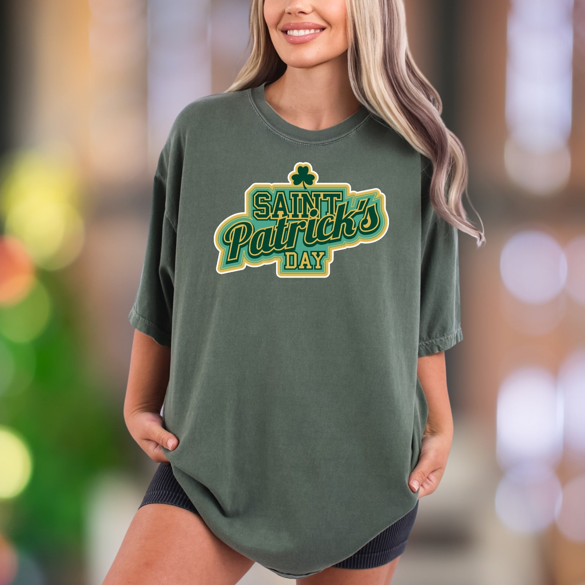 "Saint Patrick's Day" | Comfort Colors Unisex Adult T-Shirt | Retro Festive Style