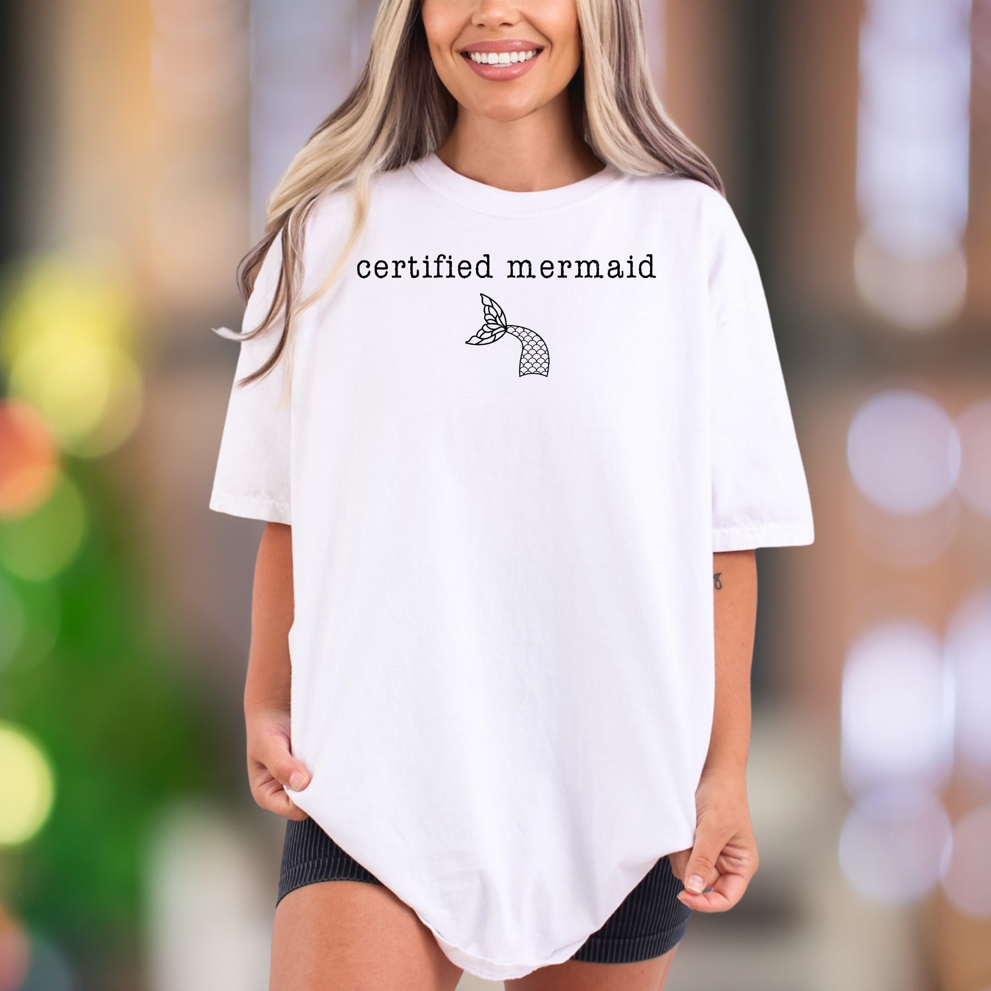 "Certified Mermaid" | Comfort Colors Unisex Adult T-Shirt | Playful Ocean Lifestyle