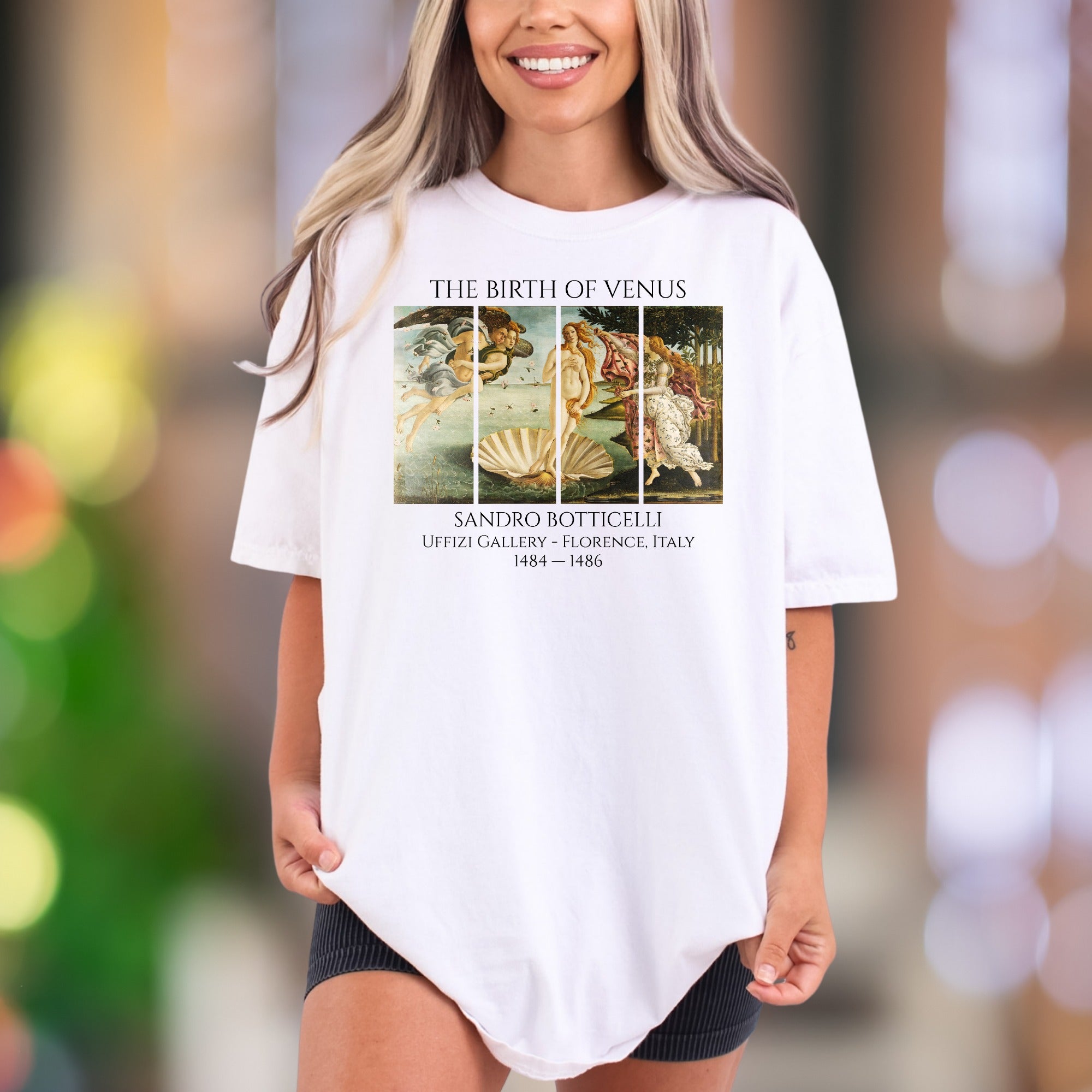 "THE BIRTH OF VENUS" | Comfort Colors Unisex Adult T-Shirt | Classic Art Vintage Style