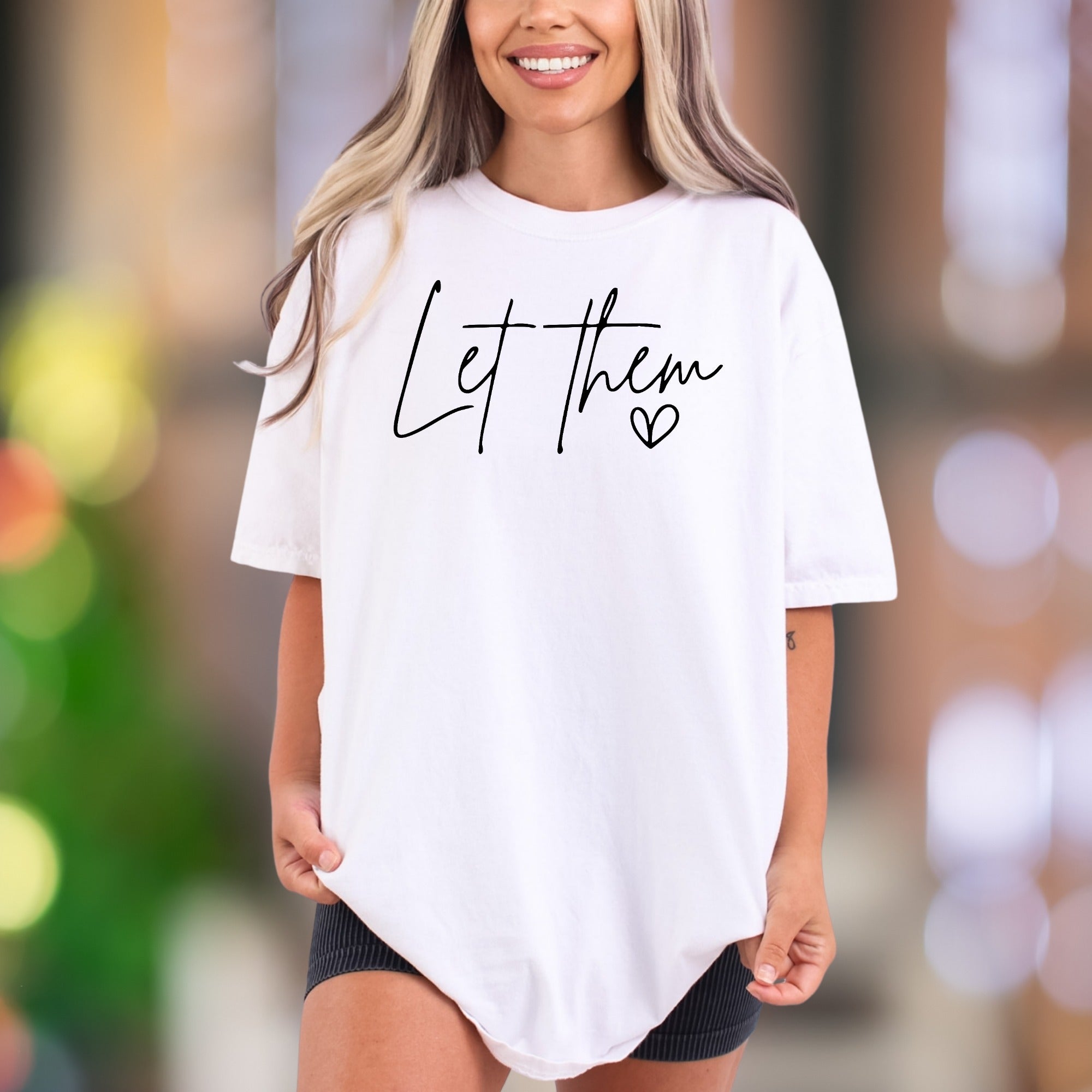 "Let Them" | Comfort Colors Unisex Adult T-Shirt | Empowering Minimalist Style