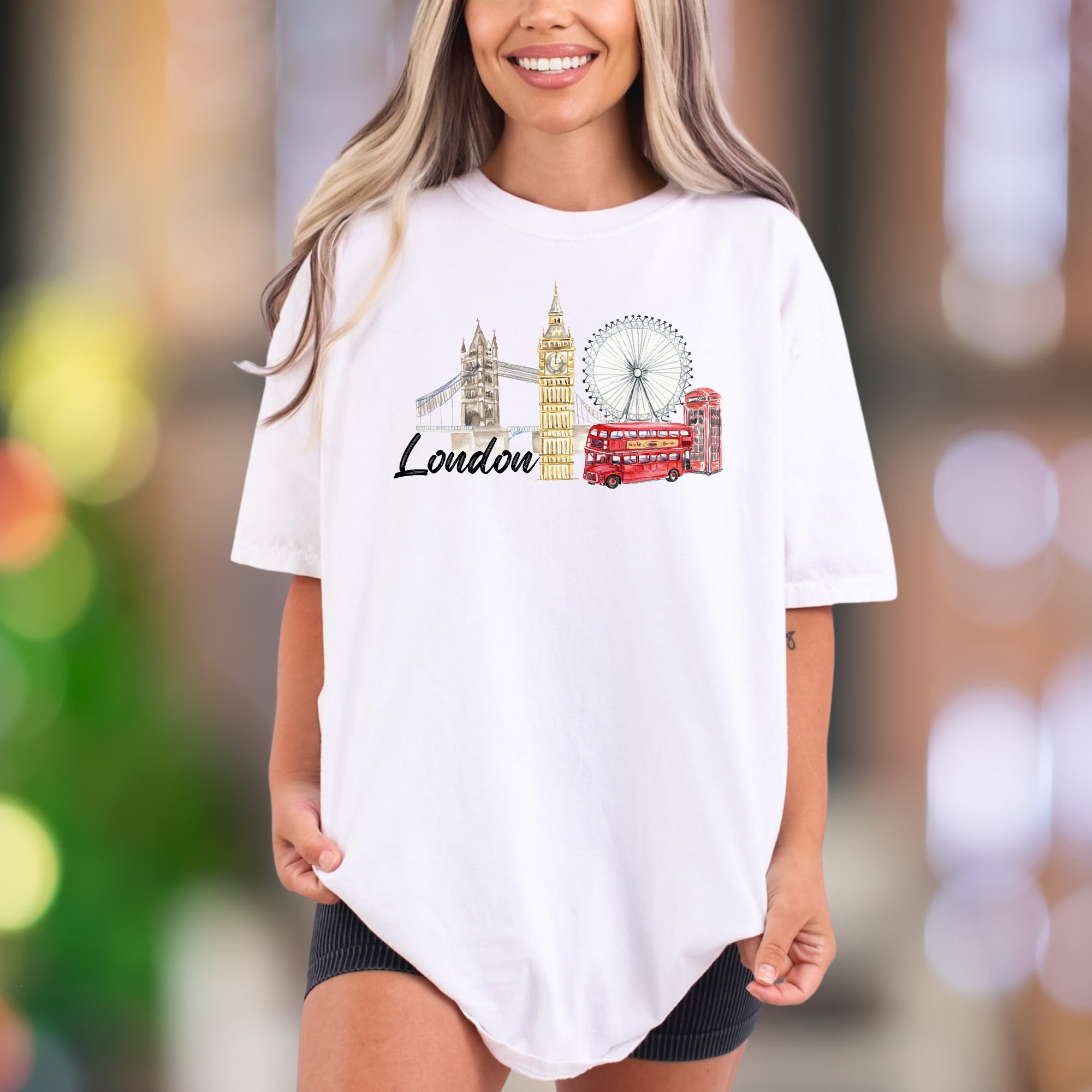 "London" | Comfort Colors Unisex Adult T-Shirt | Iconic Travel Lifestyle Tee