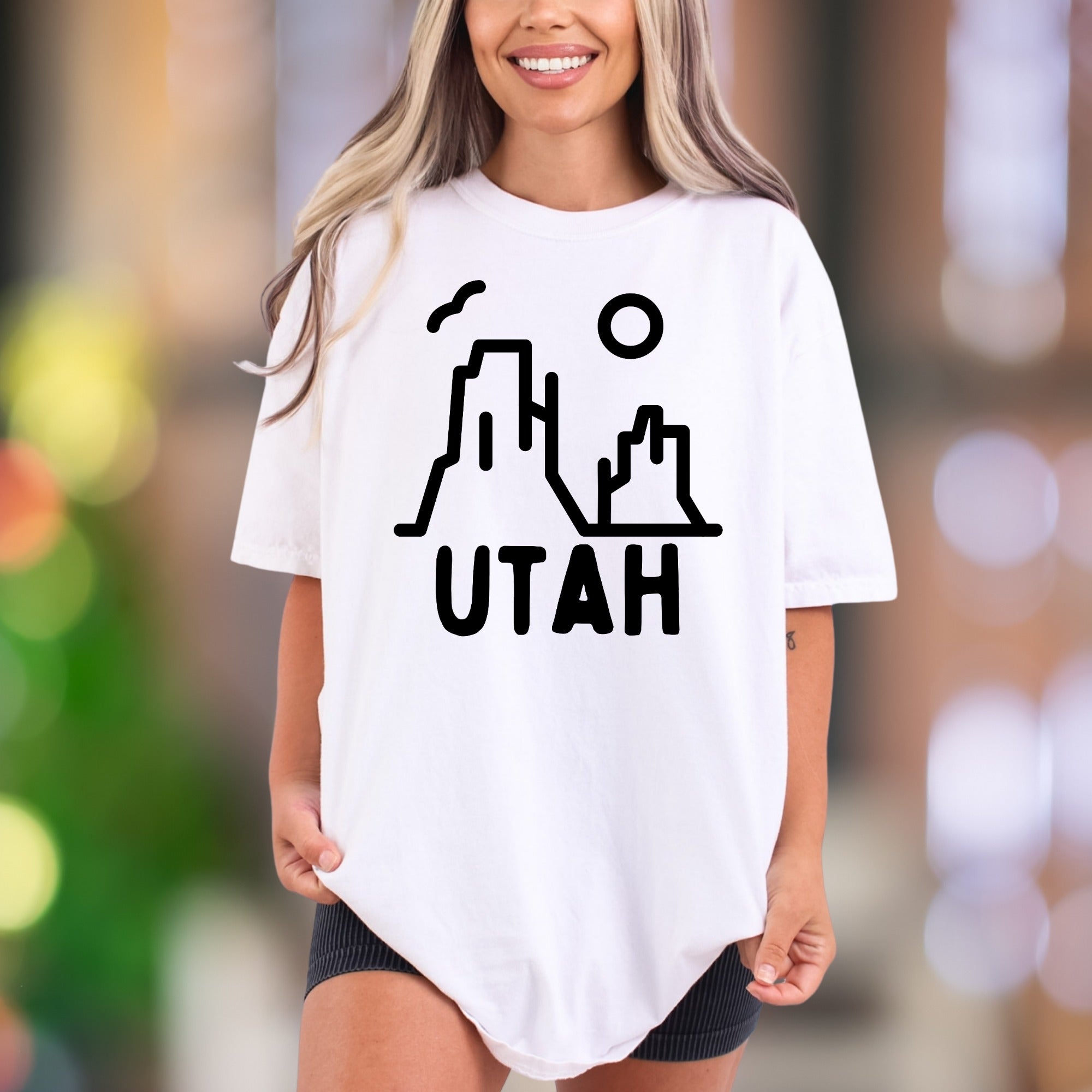 "UTAH" | Comfort Colors Unisex Adult T-Shirt | Minimal Nature Landscape