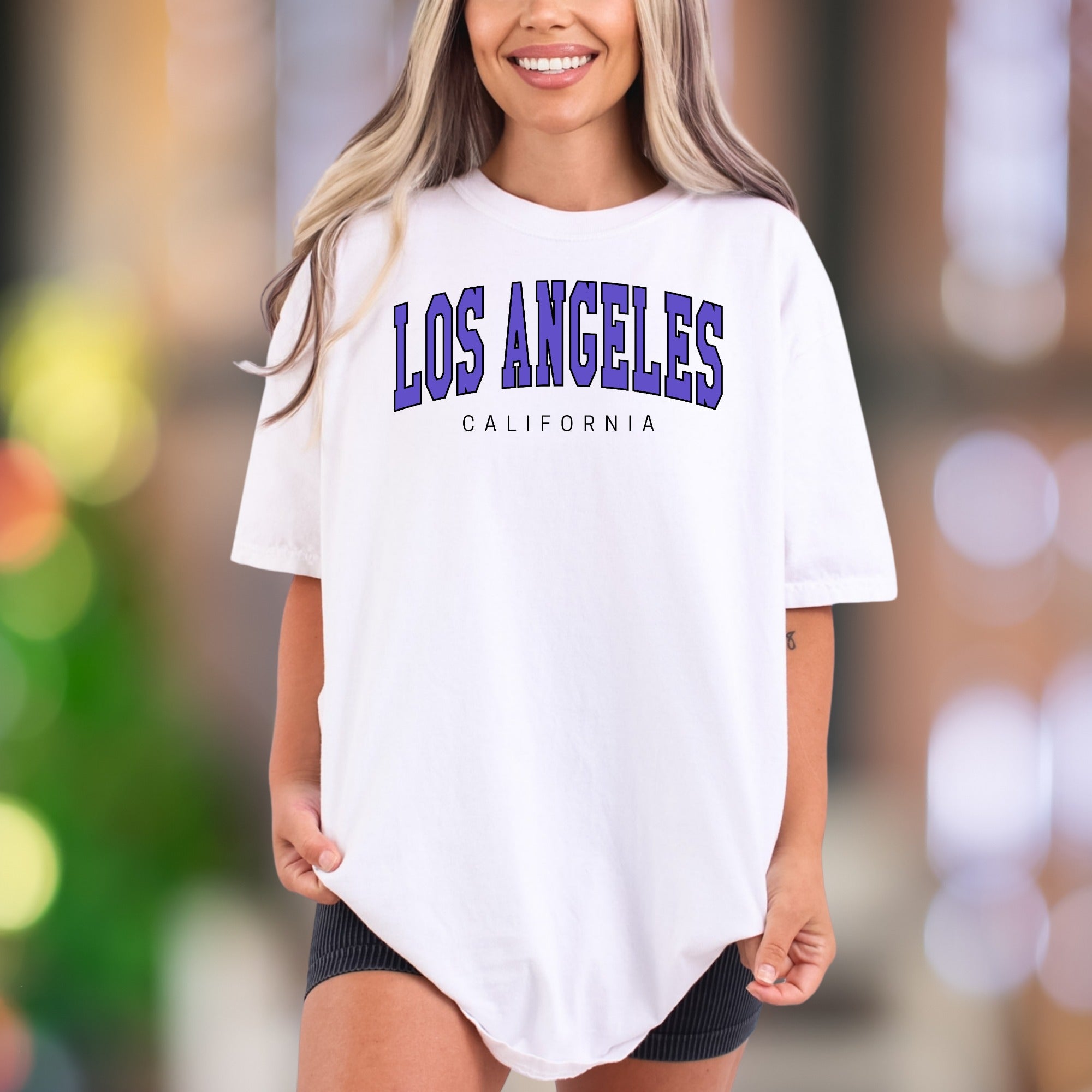 "Los Angeles California" | Comfort Colors Unisex Adult T-Shirt | Retro City Style