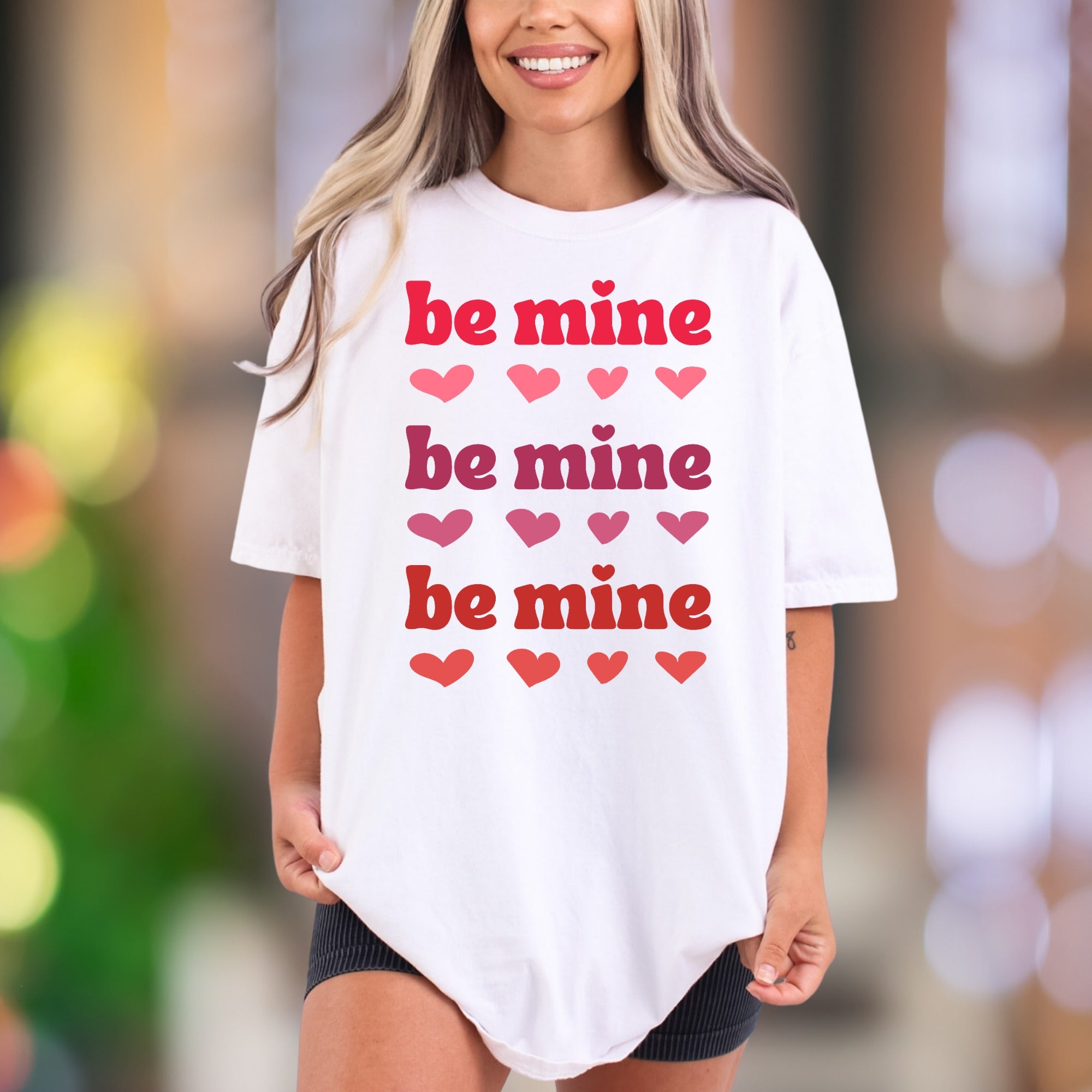 "Be Mine" | Comfort Colors Unisex Adult T-Shirt | Retro Love Message Tee